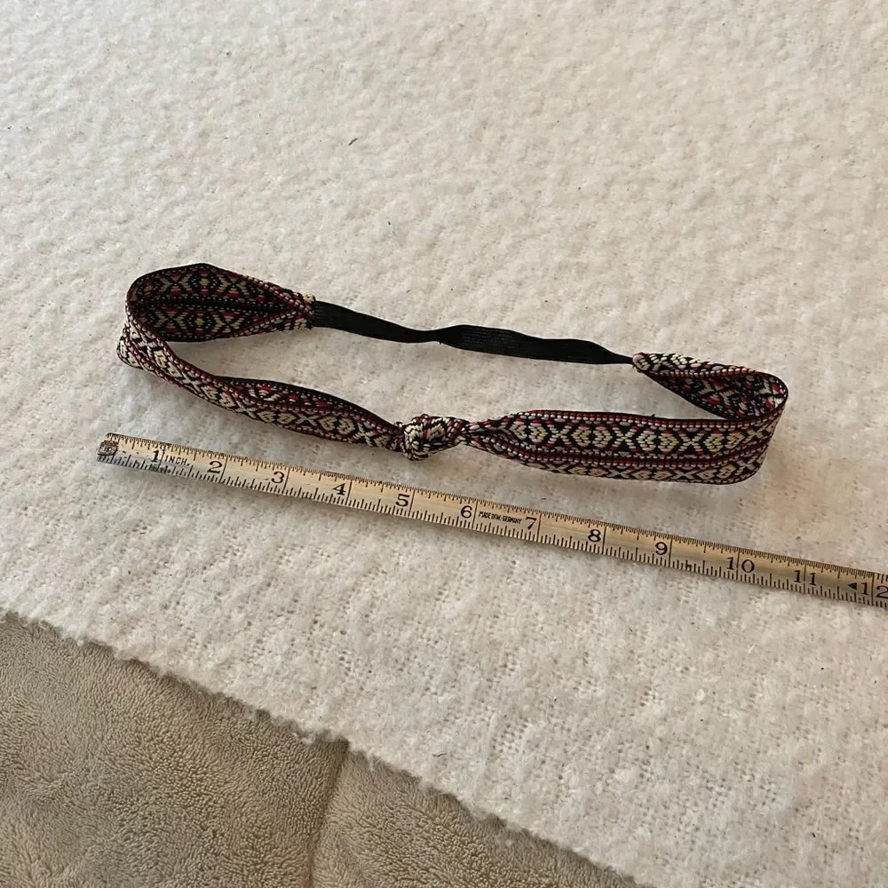 Aztec Print Headband with Knot Design